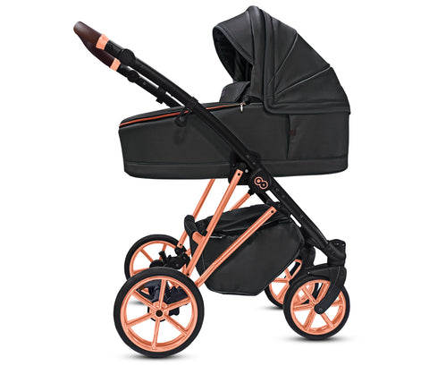 TPFLiving 3in1 Kinderwagen Royal Kunstleder