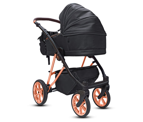 TPFLiving 3in1 Kinderwagen Royal Kunstleder
