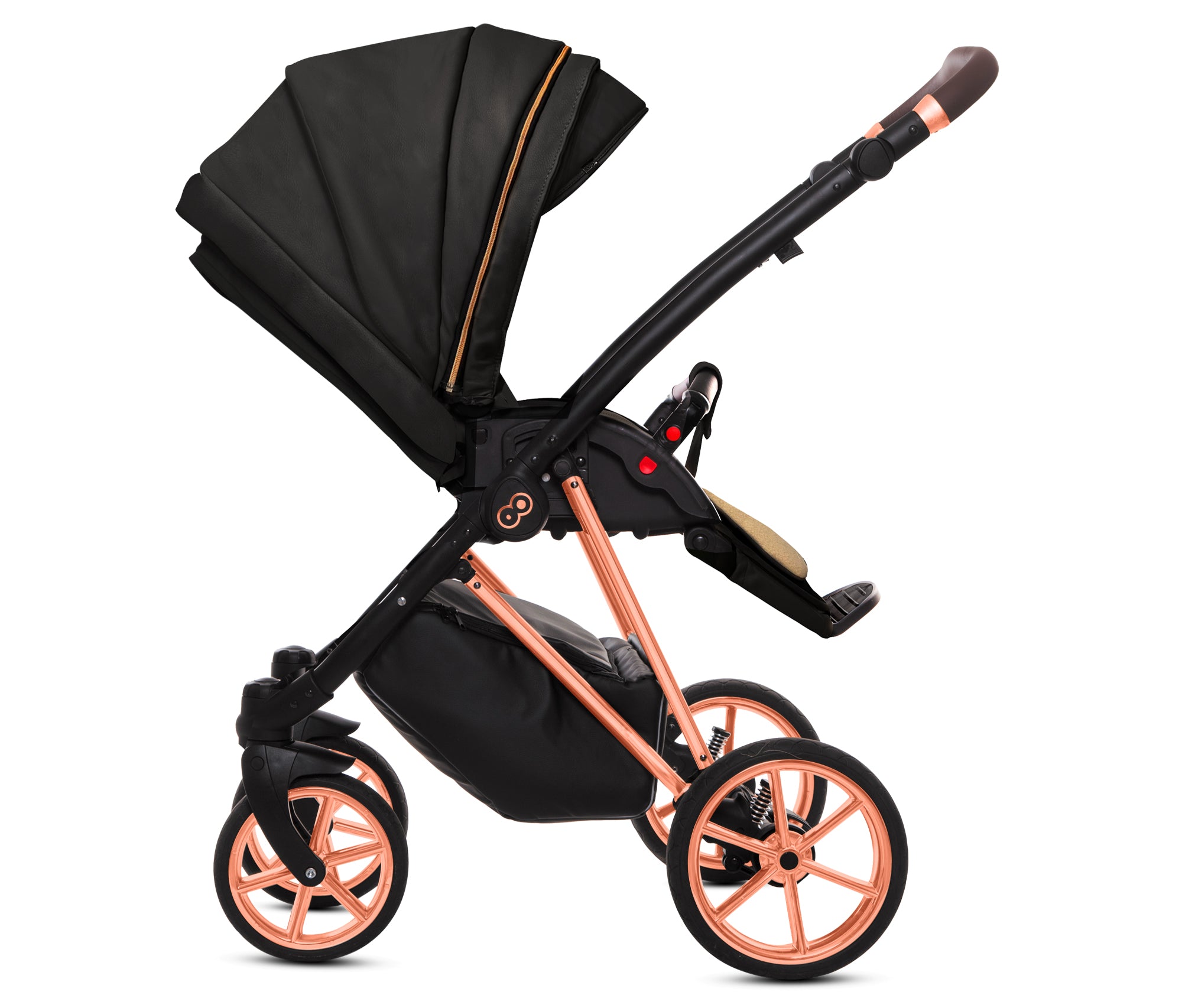 TPFLiving 3in1 Kinderwagen Royal Kunstleder