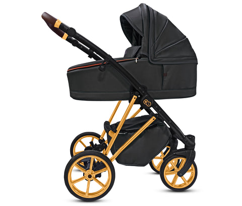 TPFLiving 3in1 Kinderwagen Royal Kunstleder