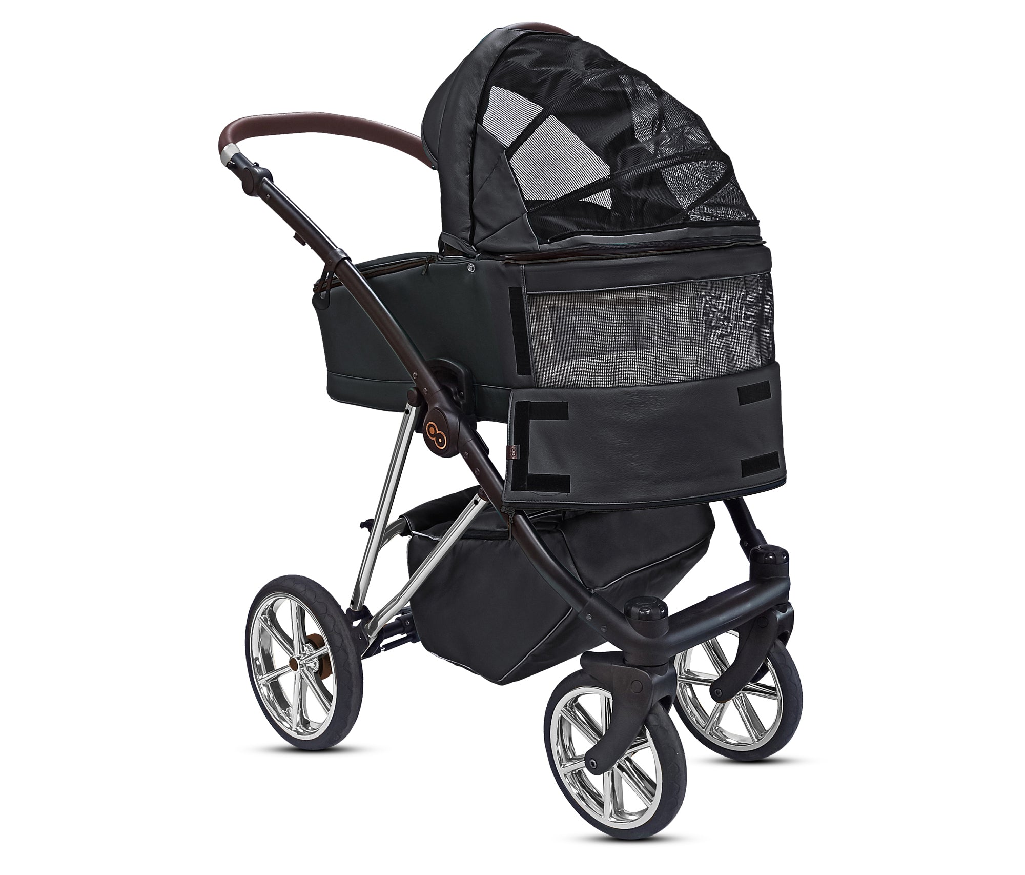 TPFLiving 3in1 Kinderwagen Royal Kunstleder