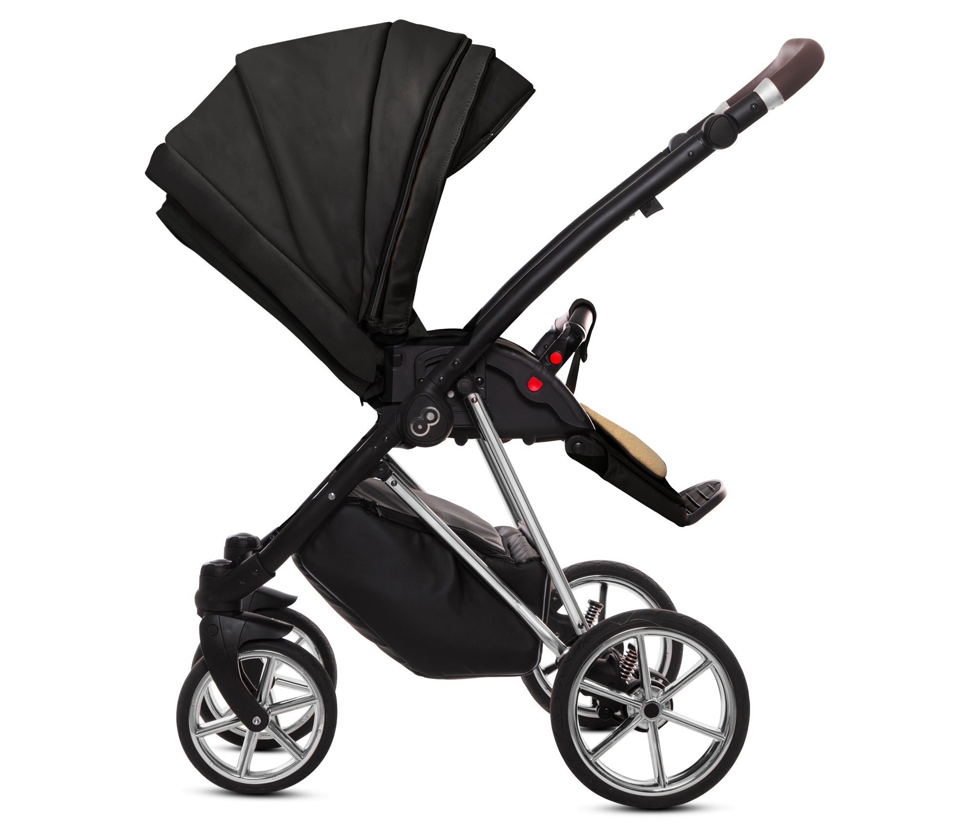 TPFLiving 3in1 Kinderwagen Royal Kunstleder