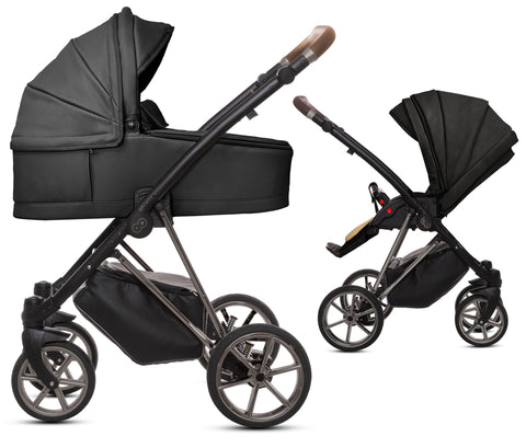 TPFLiving 2in1 Kinderwagen Royal Kunstleder
