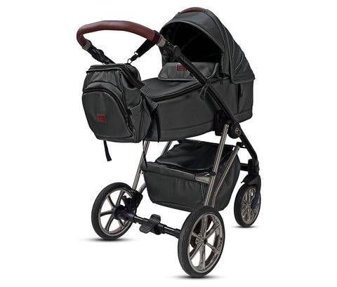 TPFLiving 3in1 Kinderwagen Royal Kunstleder
