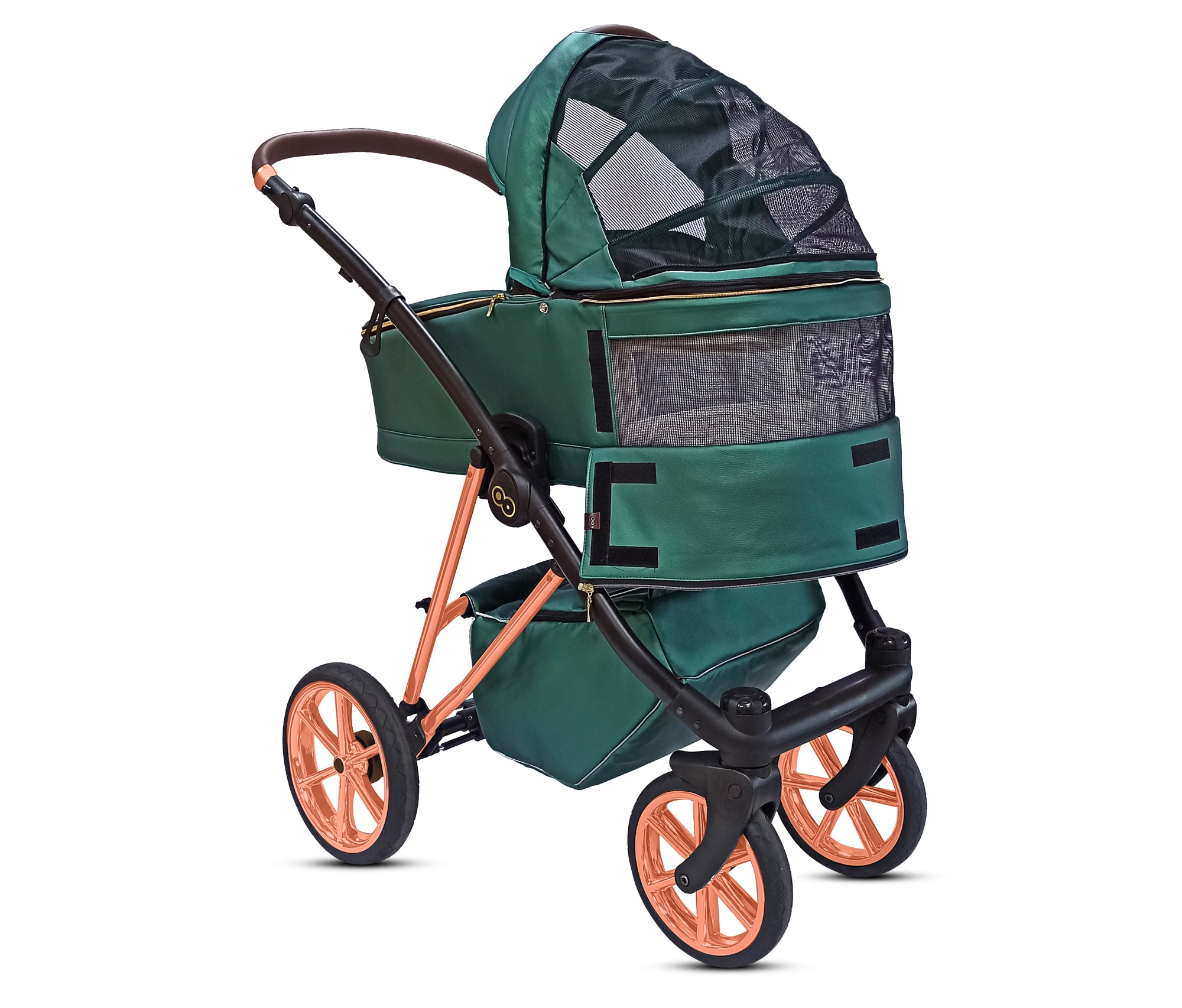 TPFLiving 3in1 Kinderwagen Royal Kunstleder
