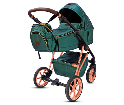 TPFLiving 3in1 Kinderwagen Royal Kunstleder