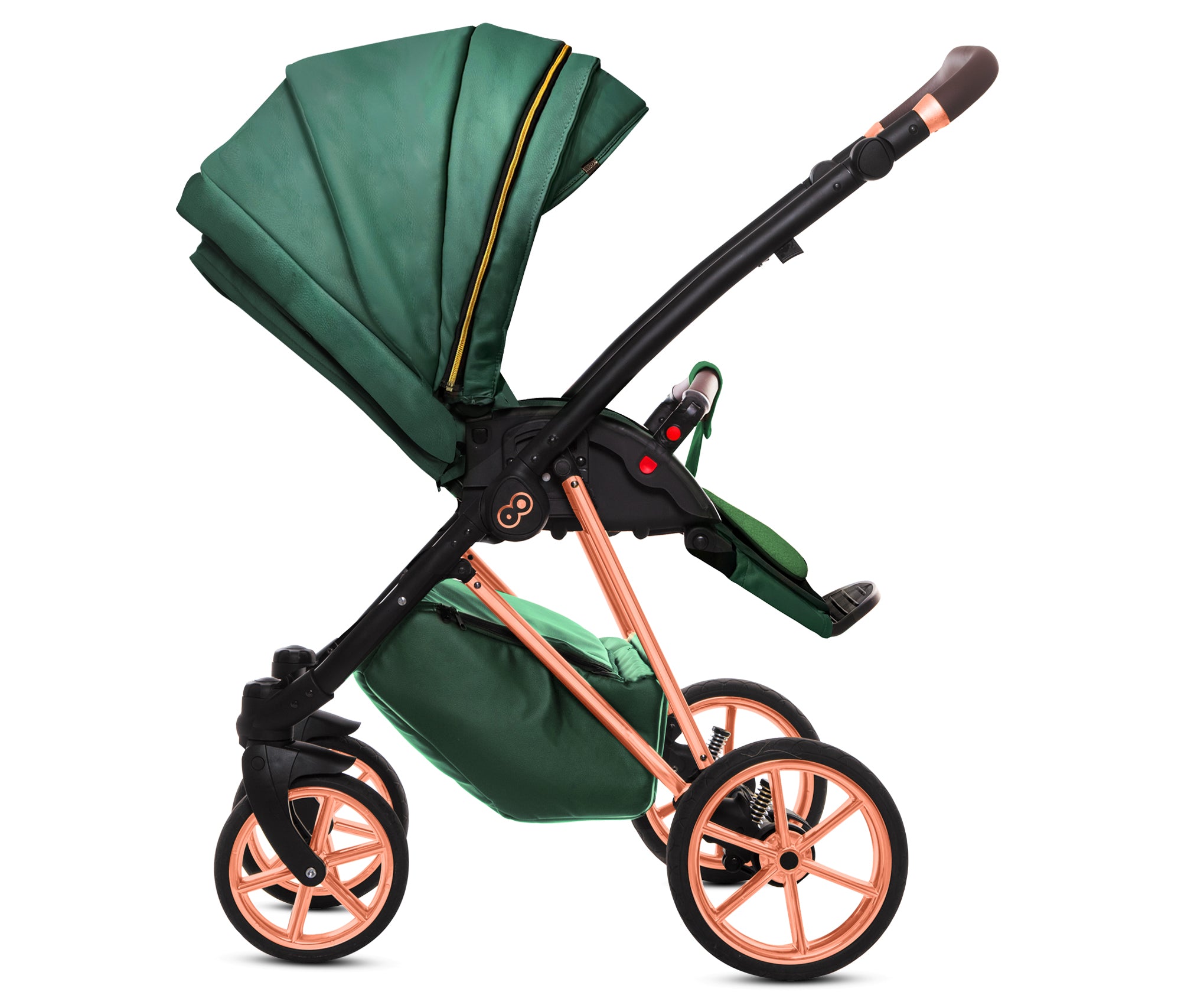 TPFLiving 3in1 Kinderwagen Royal Kunstleder