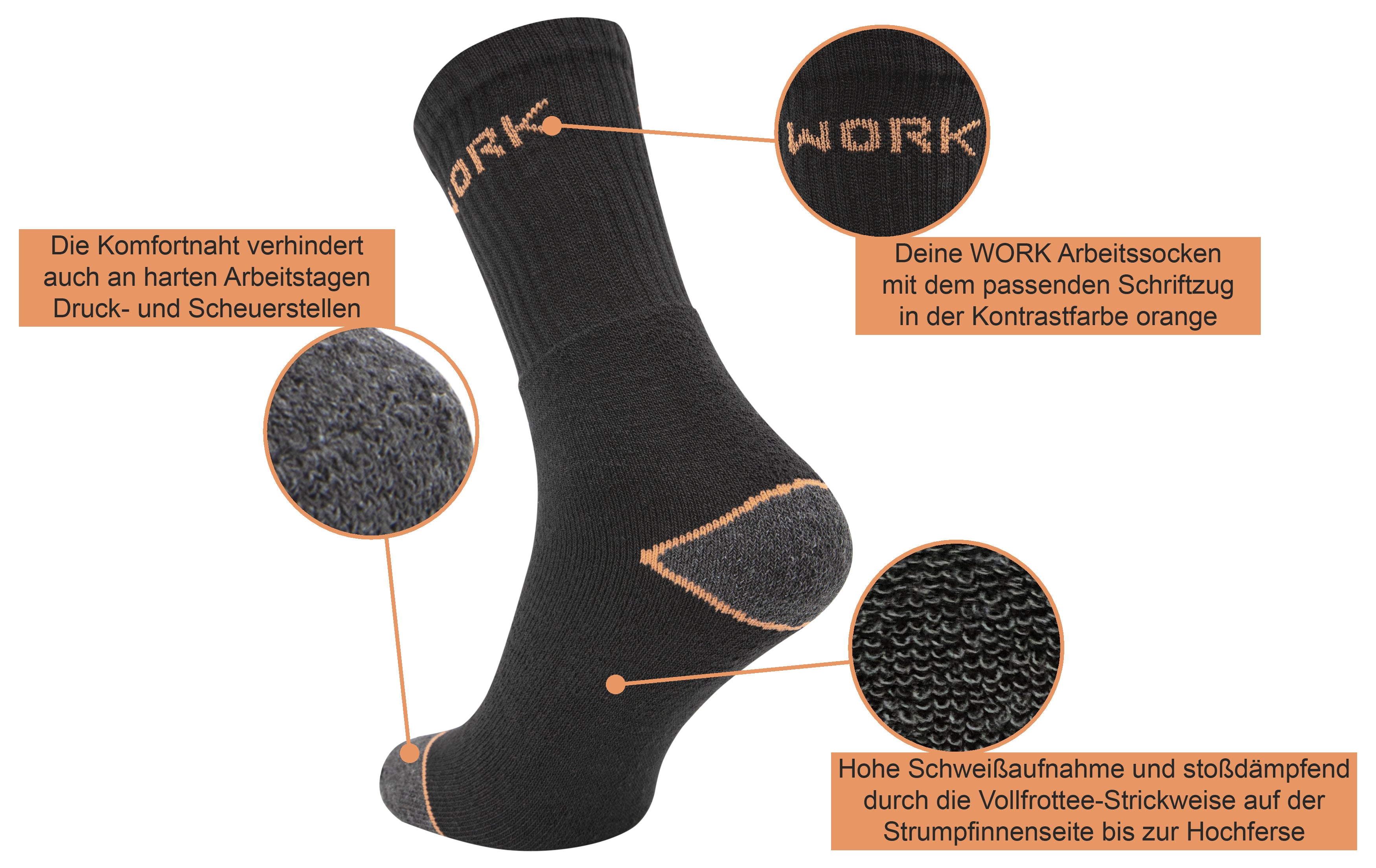 Paolo Renzo® work socks 3/6/12/18 or 36 pairs - sizes 39/42 and 43/46 –  Traumpreisfabrik