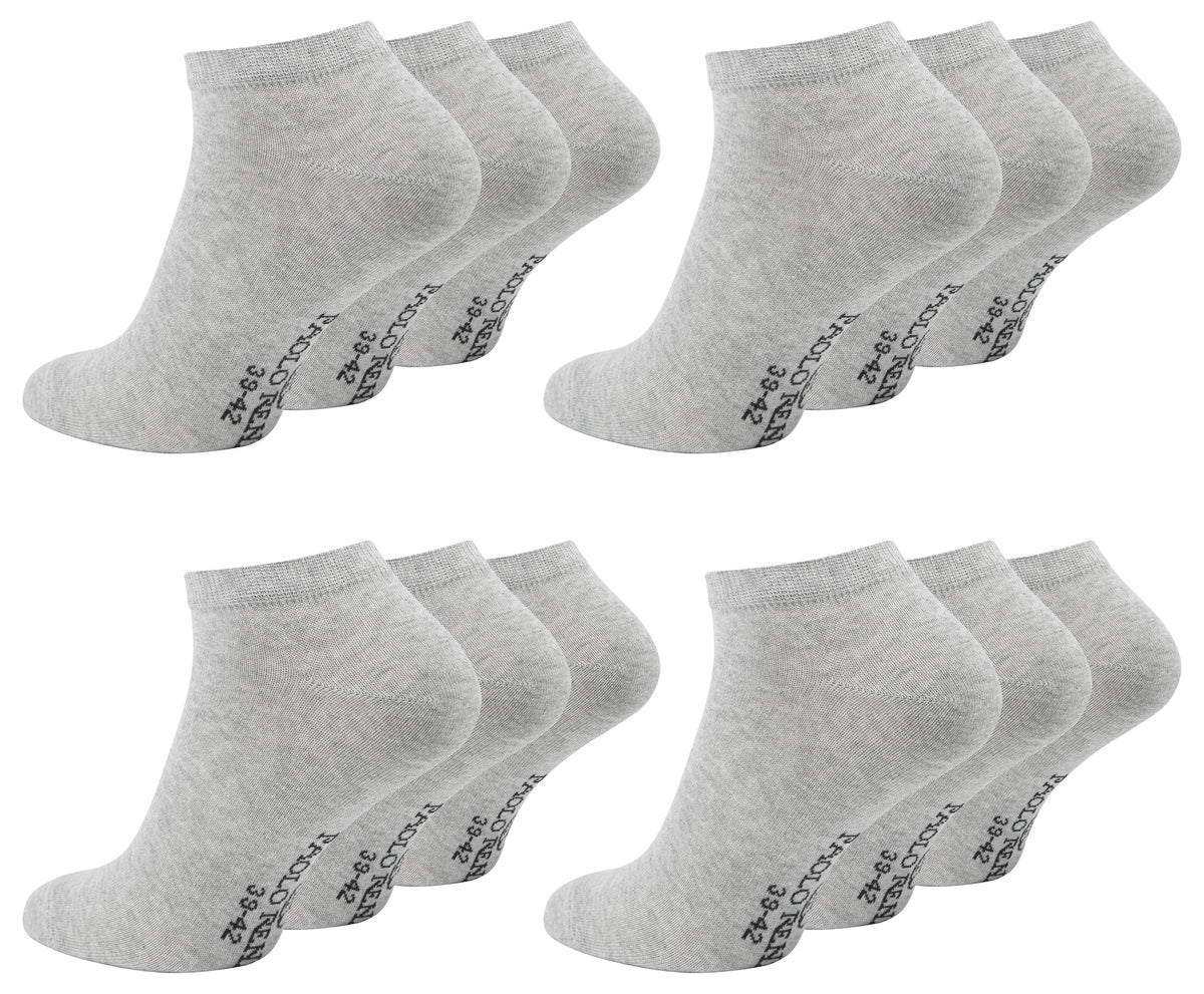 Paolo Renzo® Unisex Sneaker Baumwolle 3/6/12/18 oder 36 Paar - Größen 35/38, 39/42 und 43/46