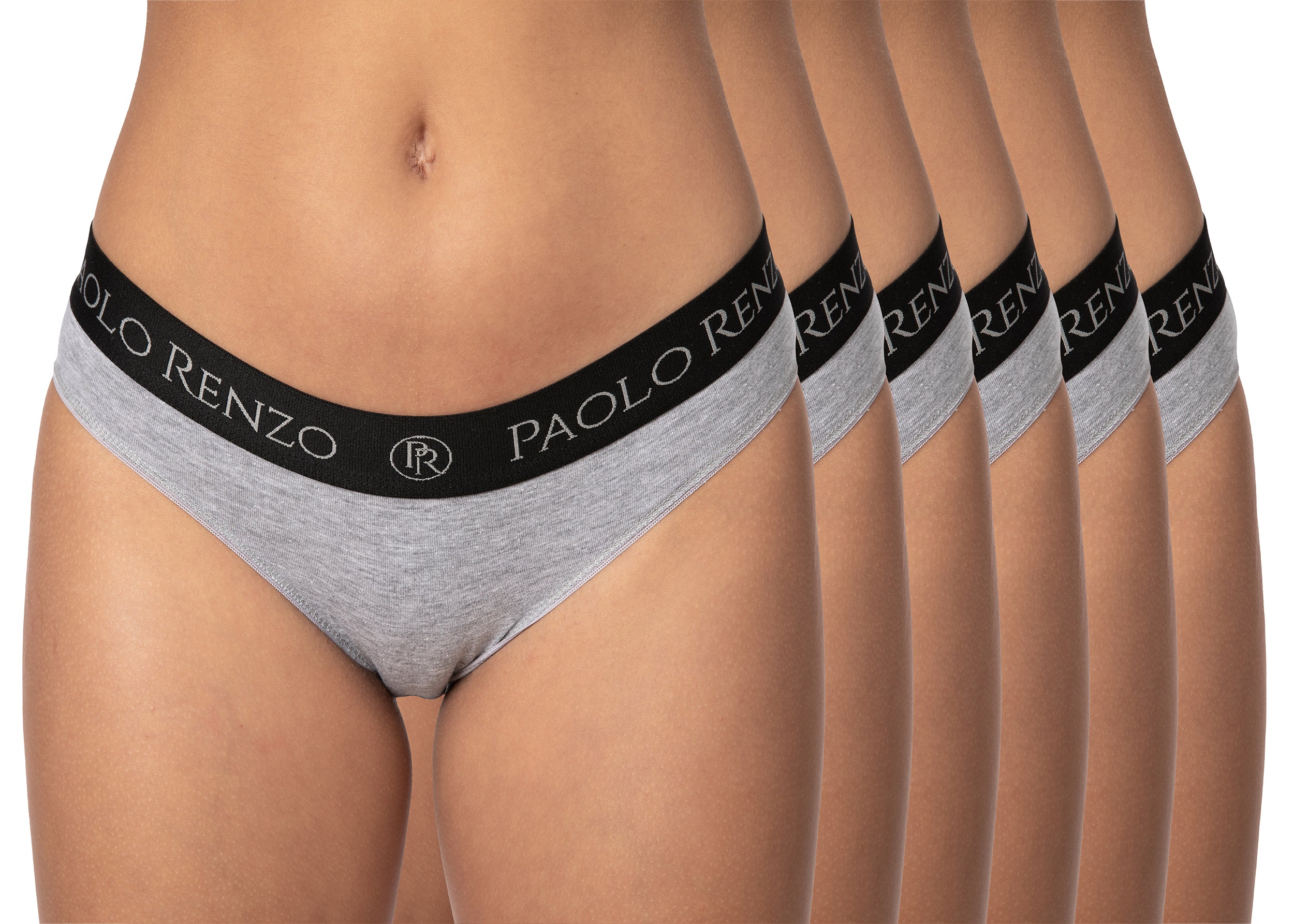 Paolo Renzo® Damen Baumwoll Slip SPORT LINE 3 oder 6 Paar - Größen S, M , L, XL