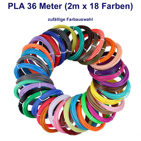 TPFNet PLA Filament für 3D Drucker-Stift - verschiedene Sets - zufällige Farben