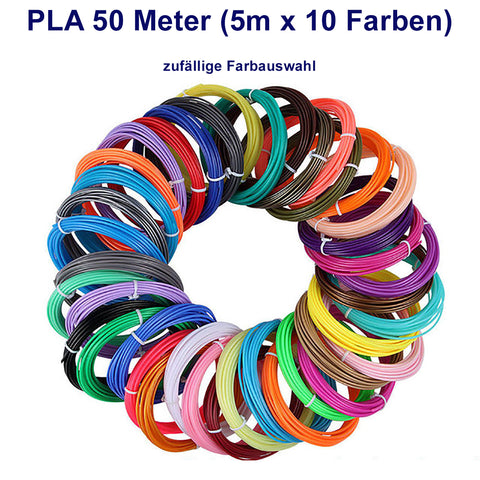 TPFNet PLA Filament für 3D Drucker-Stift - verschiedene Sets - zufällige Farben