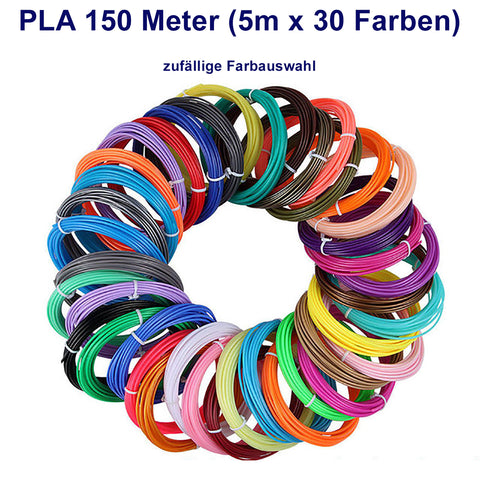 TPFNet PLA Filament für 3D Drucker-Stift - verschiedene Sets - zufällige Farben