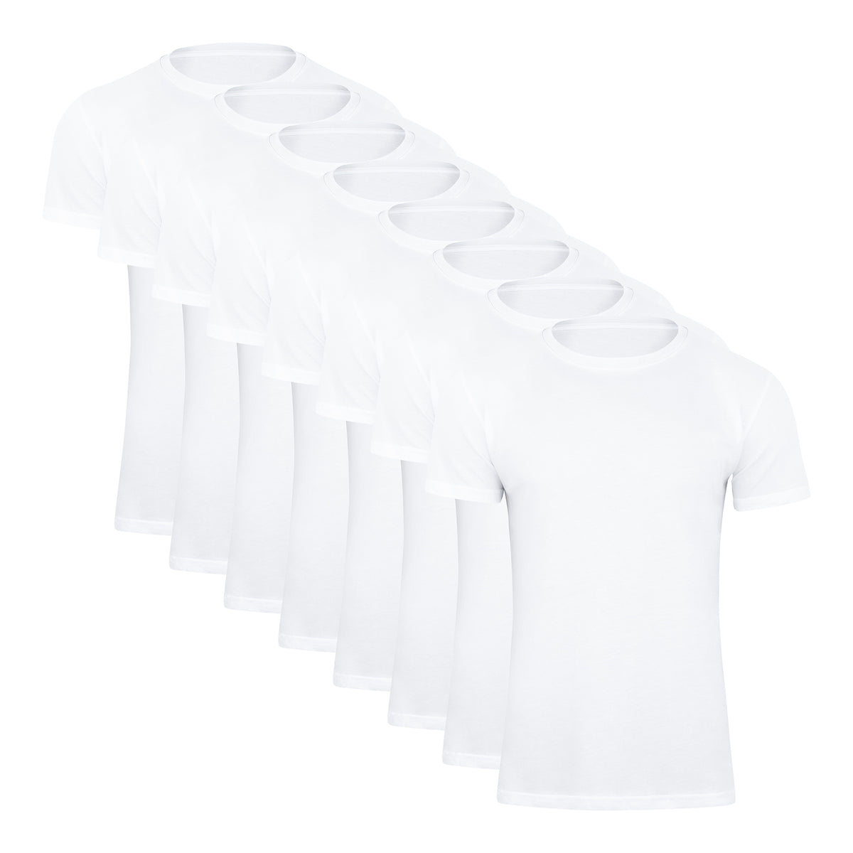 Paolo Renzo® Rundhals T-Shirt 2/4 oder 8 Stück - Größen M, L, XL, XXL, 3XL
