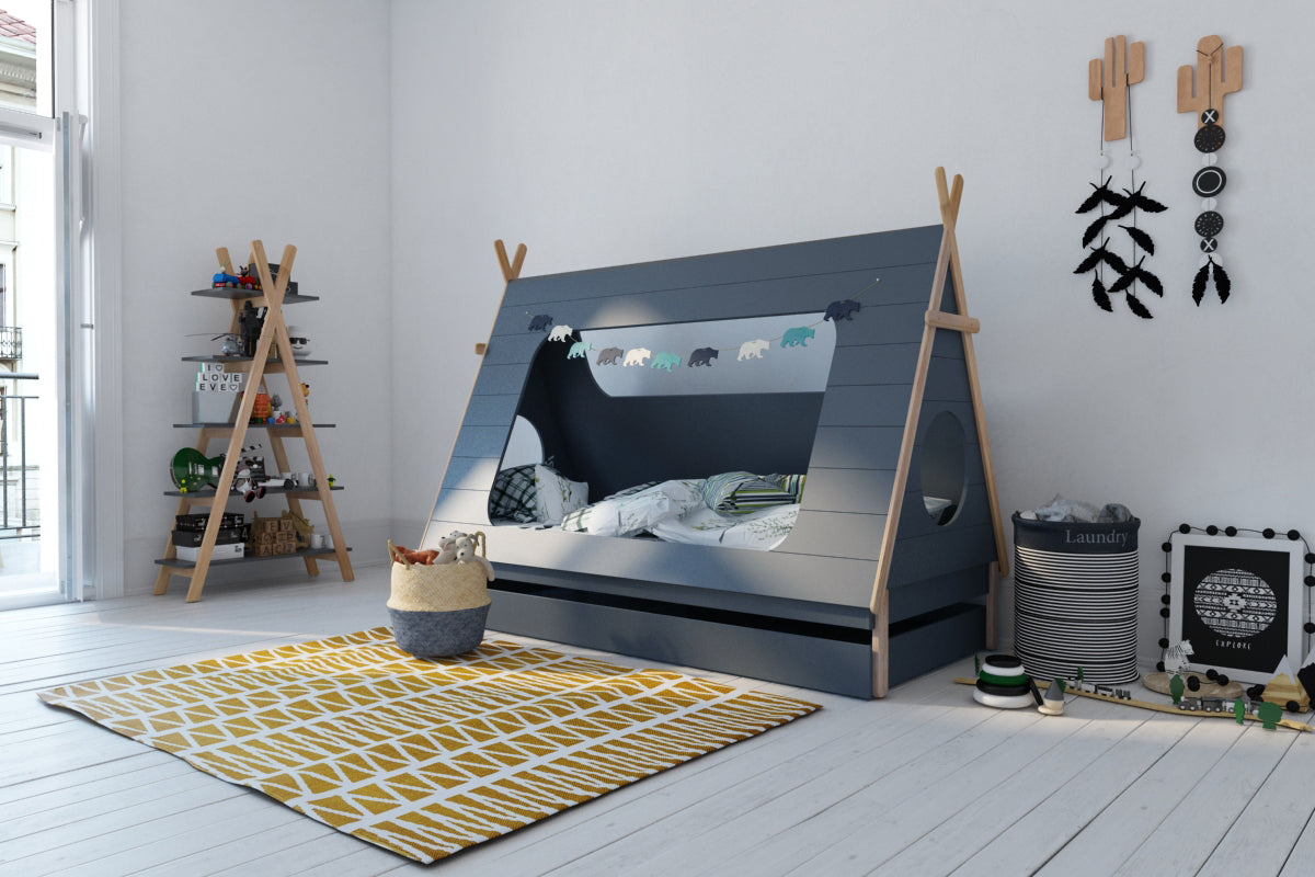 TPFLiving Schublade für Bett 12020015 Fryak grifflos