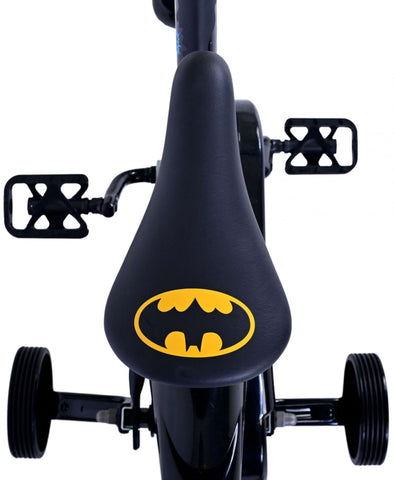 TPFSports DC Batman Kinderfahrrad - Jungen - 12 Zoll - Rücktritt + Handbremse- Schwarz