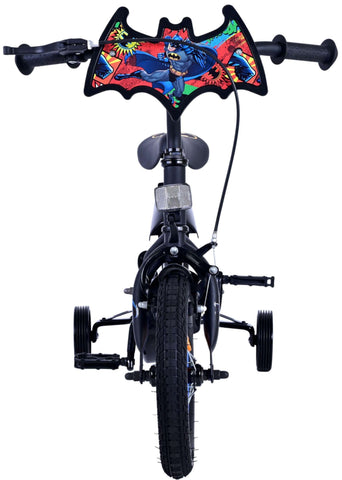 TPFSports DC Batman Kinderfahrrad - Jungen - 12 Zoll - Rücktritt + Handbremse- Schwarz