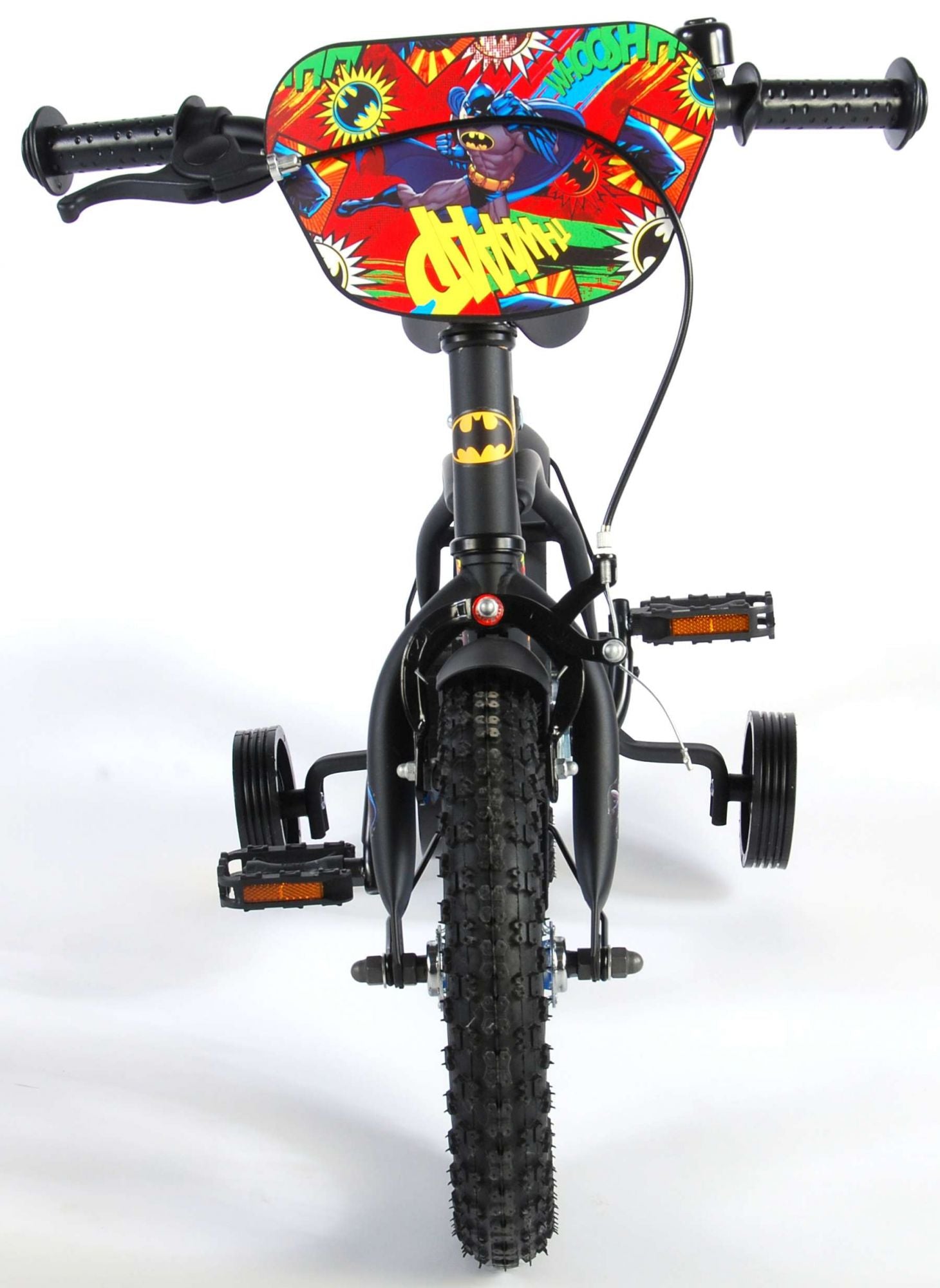 TPFSports DC Batman Kinderfahrrad - Jungen - 12 Zoll - Rücktritt + Handbremse - Schwarz