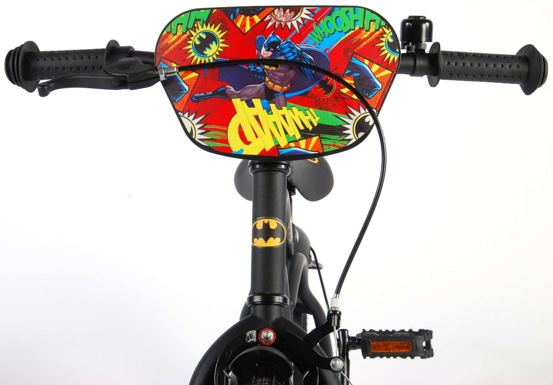 TPFSports DC Batman Kinderfahrrad - Jungen - 16 Zoll - Rücktritt + Handbremse - Schwarz