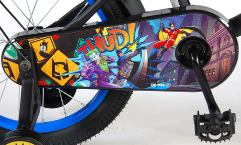 TPFSports DC Batman Kinderfahrrad - Jungen - 16 Zoll - Rücktritt + Handbremse - Schwarz