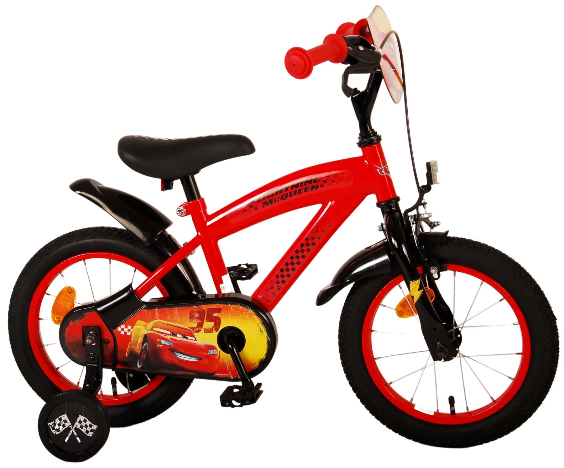 TPFSports Disney Cars Children's Bicycle - Boys - 14 Inch - Backpedal + Handbrake