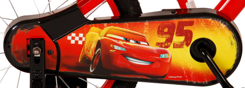 TPFSports Disney Cars Kinderfahrrad - Jungen - 16 Zoll - Rücktritt + Handbremse - Rot