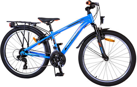 TPFSports Cross Kinderfahrrad - Jungen - 2 Handbremsen - 18 Gänge - 24 Zoll