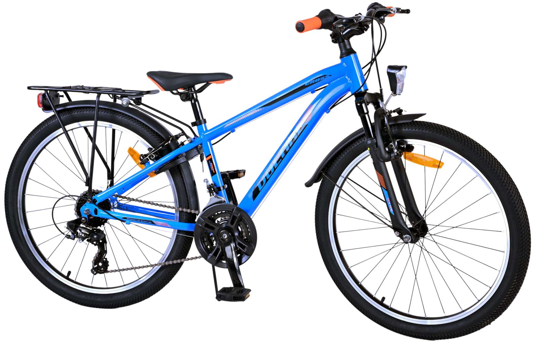 TPFSports Cross Kinderfahrrad - Jungen - 2 Handbremsen - 18 Gänge - 24 Zoll