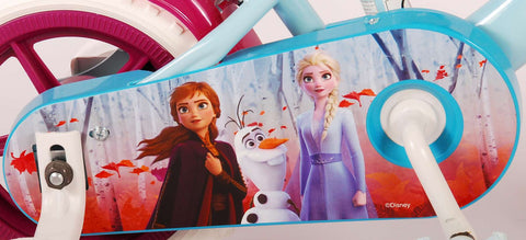 TPFSports Disney Frozen 2 Kinderfahrrad - Mädchen - 10 Zoll - Fester Gang -Blau / Lila