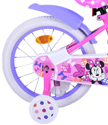 TPFSports Minnie Cutest Ever! Kinderfahrrad - Mädchen - Rücktritt + Handbremse - Rosa