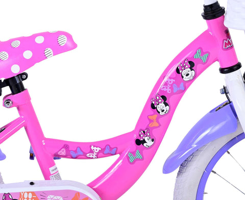 TPFSports Minnie Cutest Ever! Kinderfahrrad - Mädchen - Rücktritt + Handbremse - Rosa