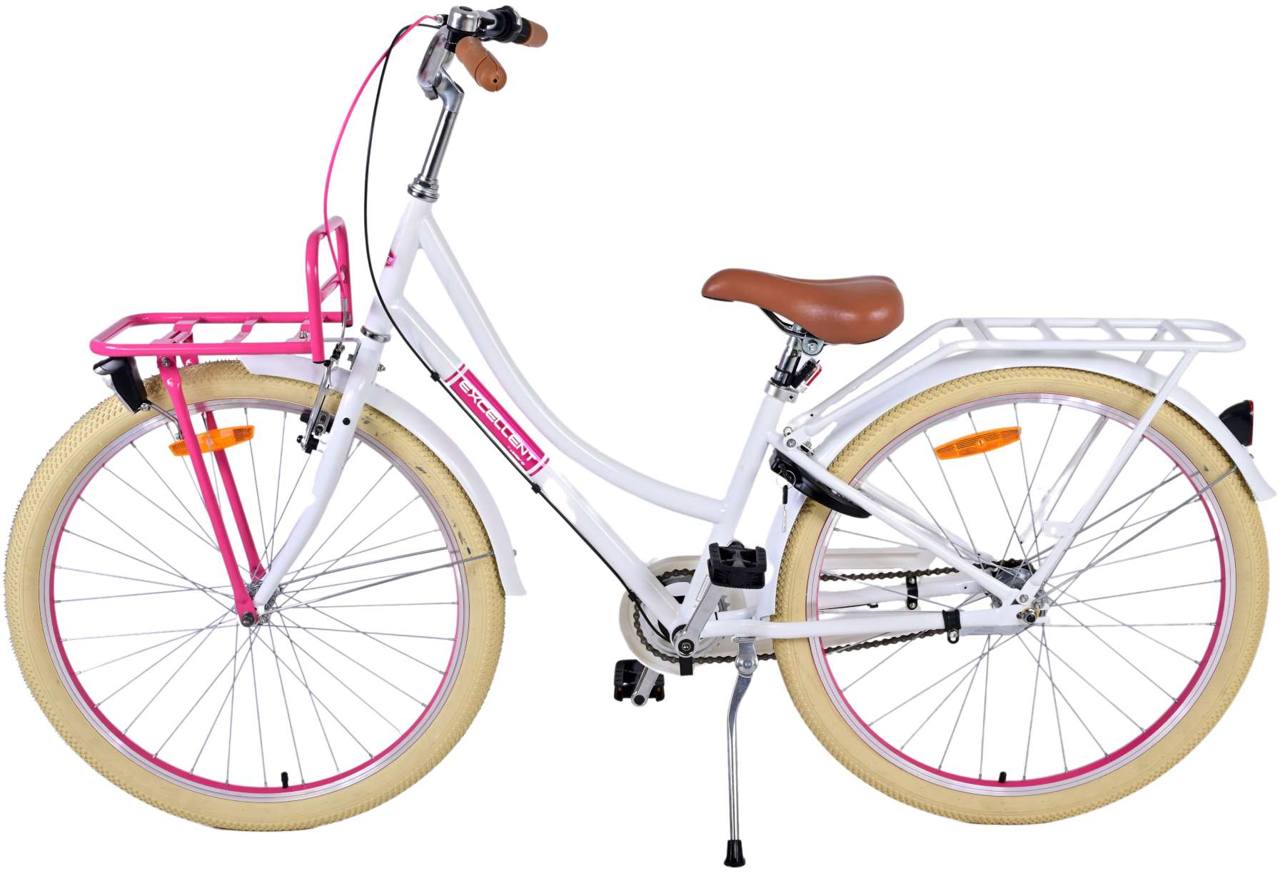 TPFSports Excellent Kinderfahrrad - Mädchen - 26 Zoll - 3 Gänge - Rücktritt + Handbremse - Schwarz