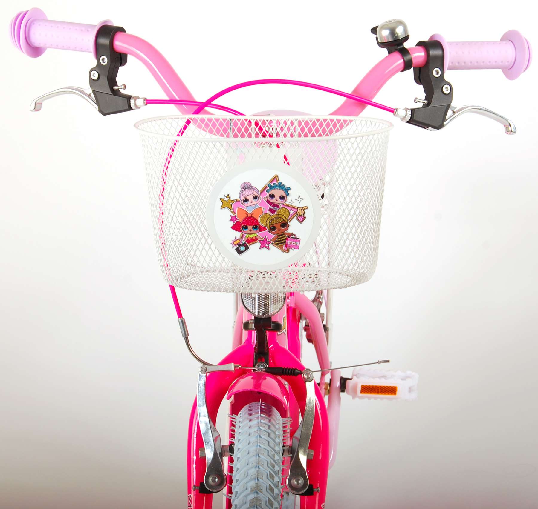 TPFSports LOL Surprise Kinderfahrrad - Mädchen - 18 Zoll - Rücktritt + Handbremse - Pink