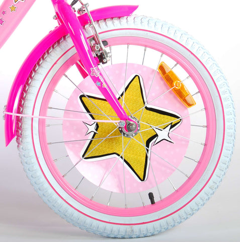 TPFSports LOL Surprise Kinderfahrrad - Mädchen - 18 Zoll - Rücktritt + Handbremse - Pink