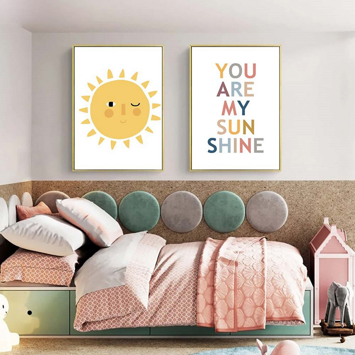 TPFLiving Poster Canvas / You are my sunshine for children's rooms - / –  Traumpreisfabrik