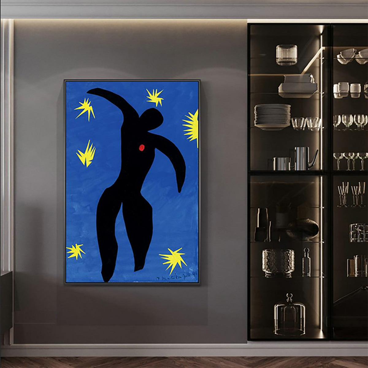 TPFLiving Poster Leinwand / Henri Matisse - Abstrakte Frauenkörper - / Verschiedene Größen - OHNE Rahmen - Modell 1