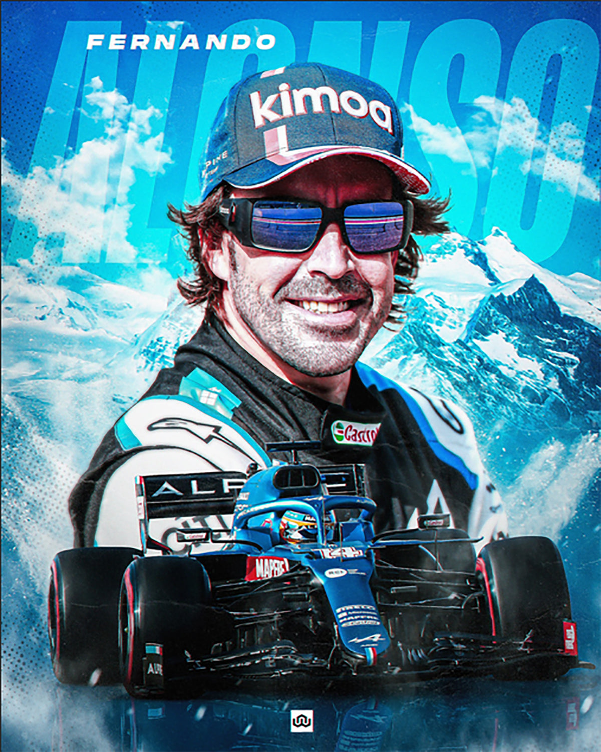 TPFLiving Poster Leinwand / Formel 1 - Rennfahrer - Formel 1 Piloten - Nicholas Latifi / Verschiedene Größen - OHNE Rahmen - Modell 18