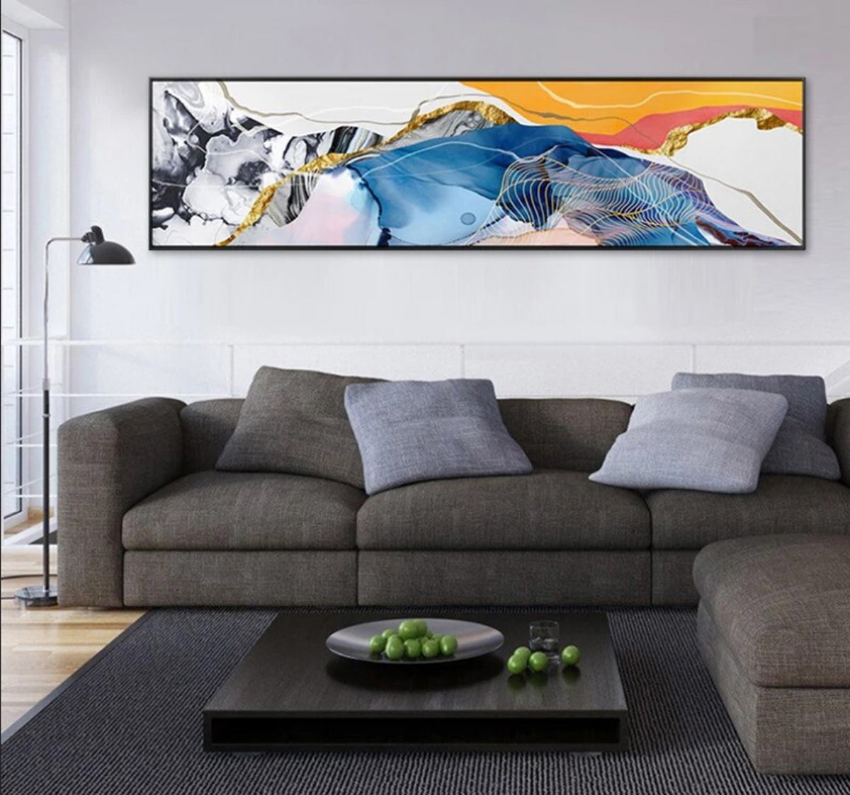 TPFLiving XXL giant luxury poster canvas widescreen format / abstract –  Traumpreisfabrik