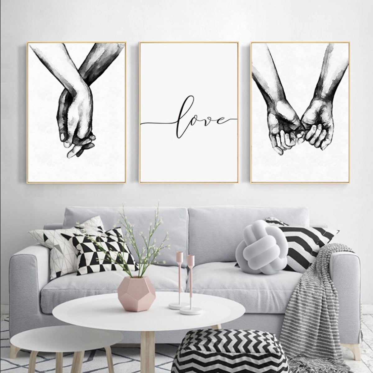 TPFLiving Poster Canvas / Loving Hands - Love - / several motifs in di –  Traumpreisfabrik