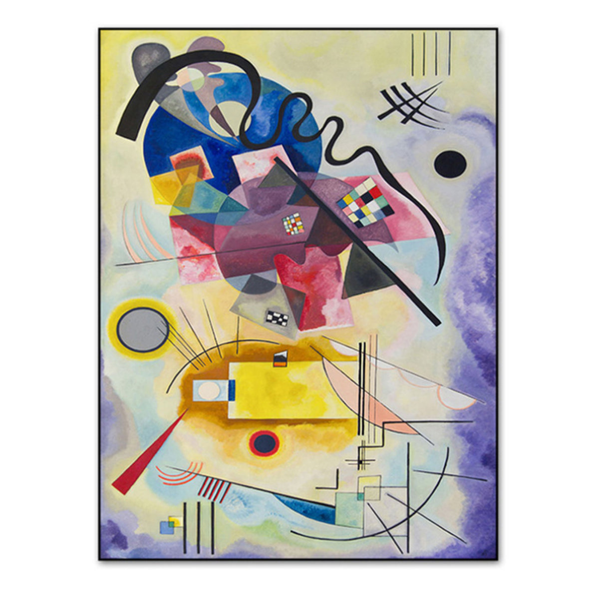 TPFLiving Poster Leinwand / Wassily Kandinsky - Berühmte Motive / mehrere Motive in verschiedenen Größen - OHNE Rahmen - Modell JB1017-C