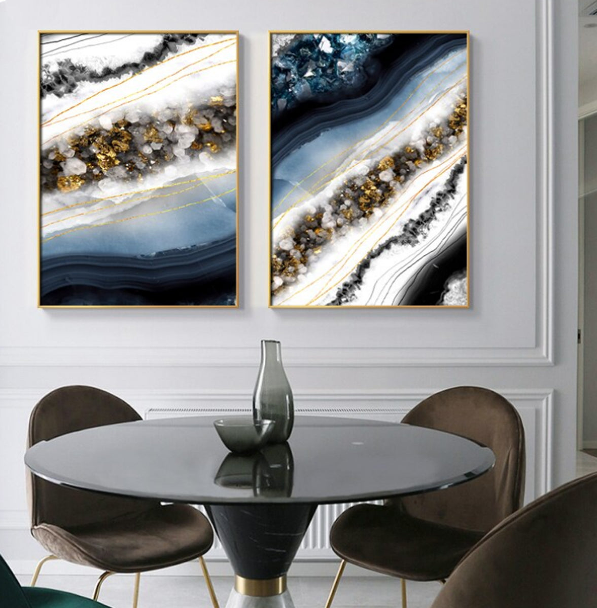– Canvas Marble Art Art Traumpreisfabrik Struct Picture Abstract Print TPFLiving Nordic -