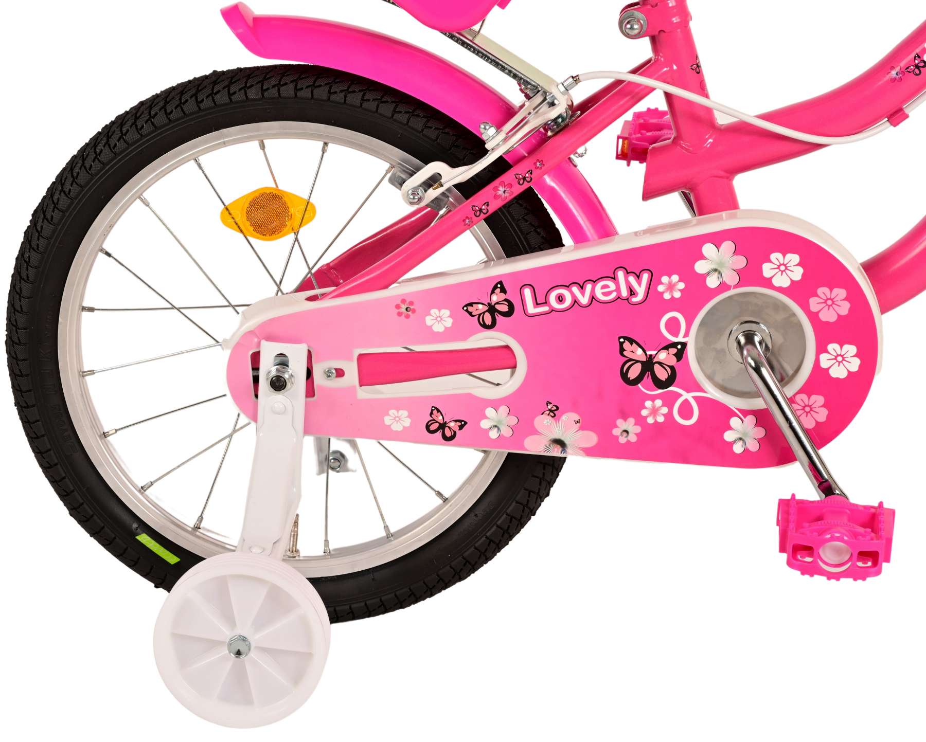 TPFSports Lovely Kinderfahrrad - Mädchen - 16 Zoll - 2 Handbremsen