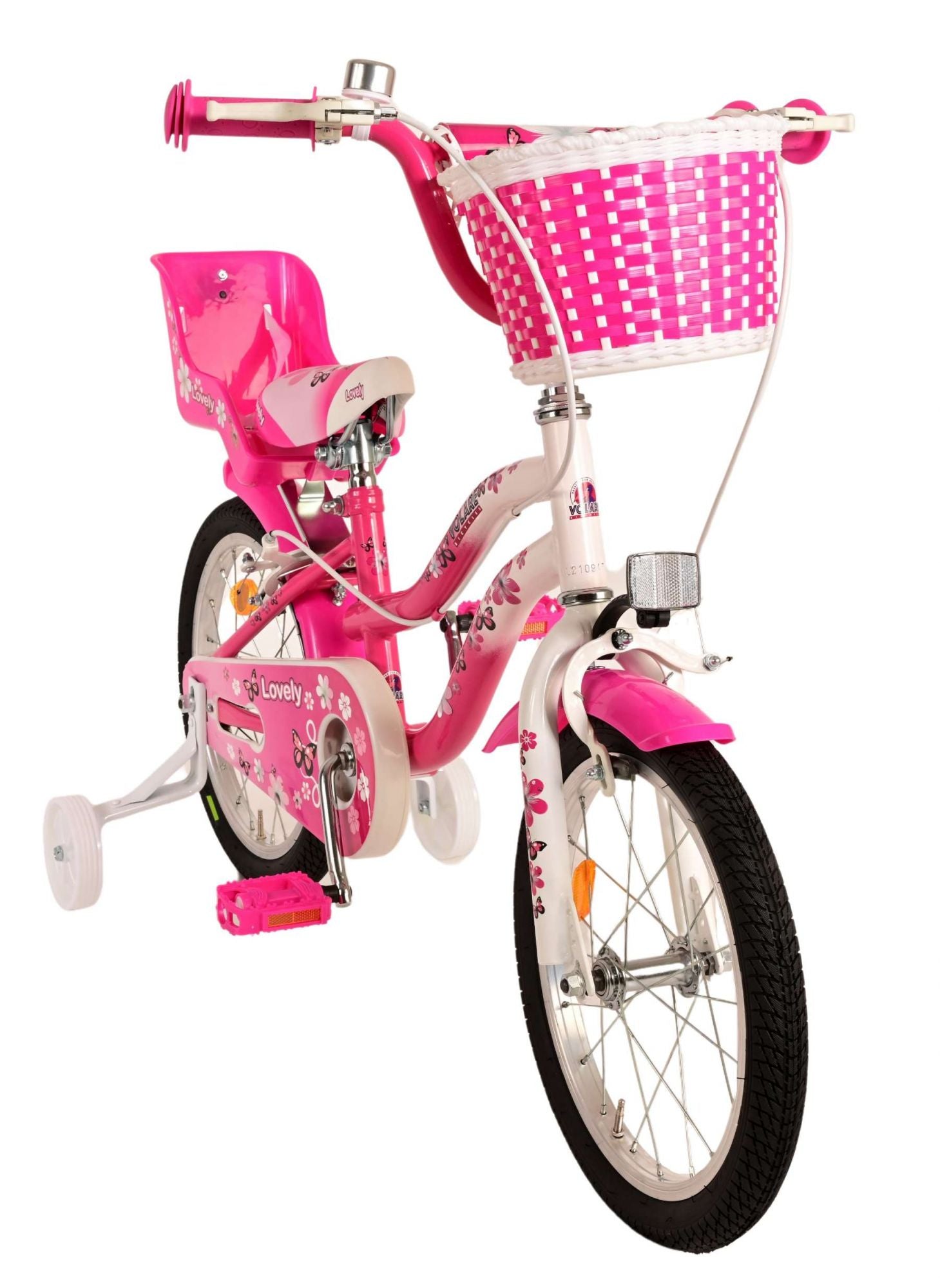 TPFSports Lovely Kinderfahrrad - Mädchen - 16 Zoll - 2 Handbremsen