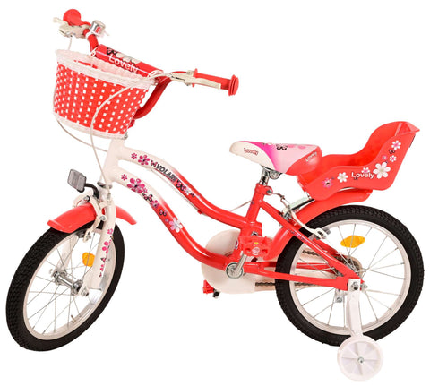 TPFSports Lovely Kinderfahrrad - Mädchen - 16 Zoll - 2 Handbremsen