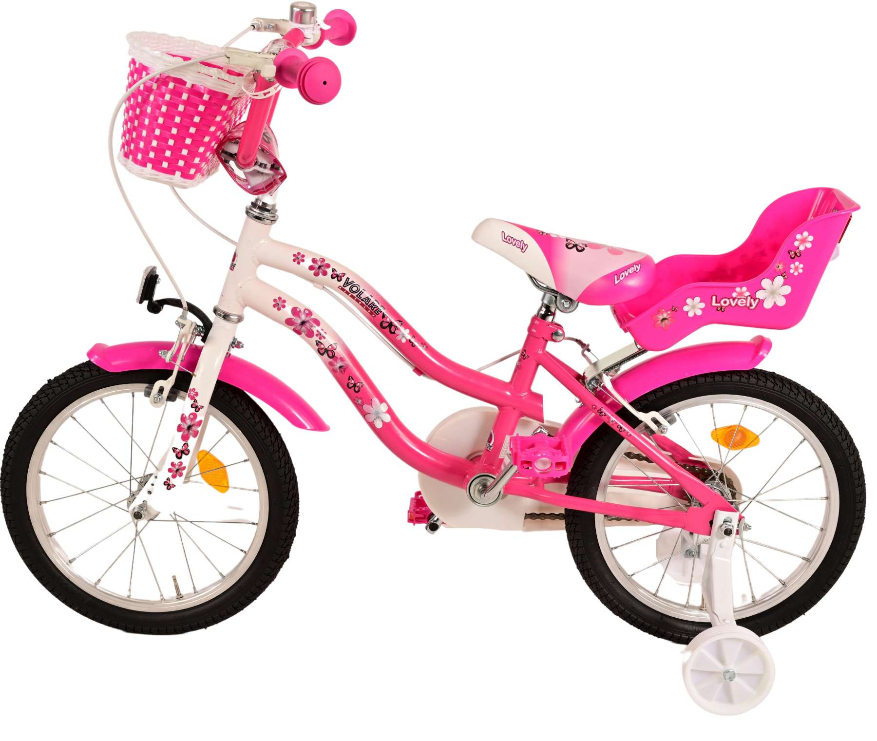 TPFSports Lovely Kinderfahrrad - Mädchen - 16 Zoll - 2 Handbremsen