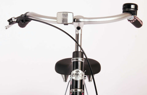 TPFSports Miracle Cruiser Kinderfahrrad - Mädchen - 18 Zoll - Rücktritt + Handbremse - Mattschwarz