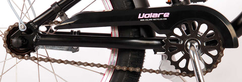 TPFSports Miracle Cruiser Kinderfahrrad - Mädchen - 18 Zoll - Rücktritt + Handbremse - Mattschwarz