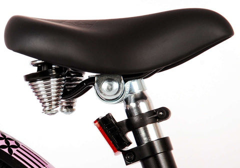 TPFSports Miracle Cruiser Kinderfahrrad - Mädchen - 18 Zoll - Rücktritt + Handbremse - Mattschwarz