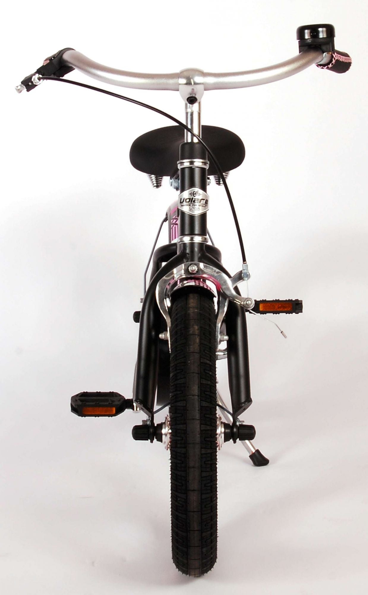 TPFSports Miracle Cruiser Kinderfahrrad - Mädchen - 14 Zoll - Rücktritt + Handbremse - Mattschwarz