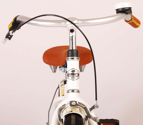TPFSports Miracle Cruiser Kinderfahrrad - Mädchen - 14 Zoll - Rücktritt + Handbremse - Mattschwarz